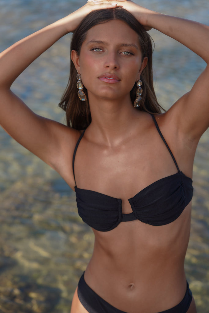 Amalfi - Underwire Bikini Top Black
